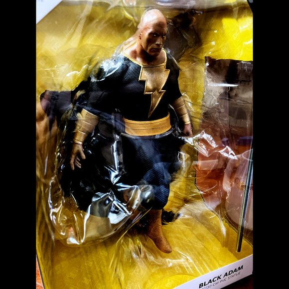 DC Direct PVC 12" Statue, Black Adam Figure, 1st Addition, 100% New Sealed - Picture 5 of 13